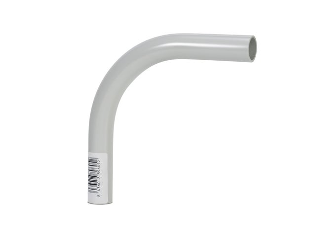 CURVA ENCHUFABLE LIBRE DE HALOGENOS Ø25 MM GRIS