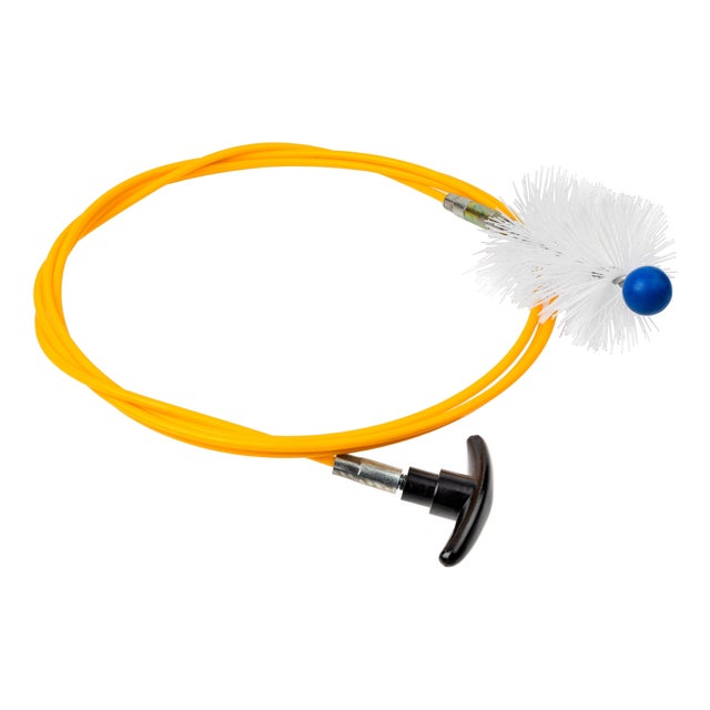 KIT DESHOLLINADOR ESTUFA PELLET CABLE 3 M + ESCOBILLON NYLON  Ø 80 MM