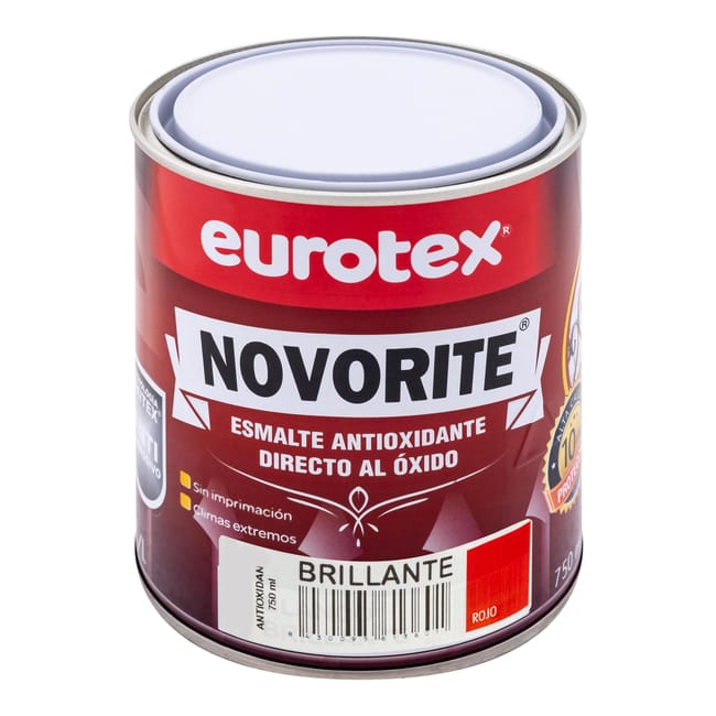 ESMALTE SINTÉTICO ANTIOXIDANTE BRILLANTE NOVORITE 750ML ROJO - 1