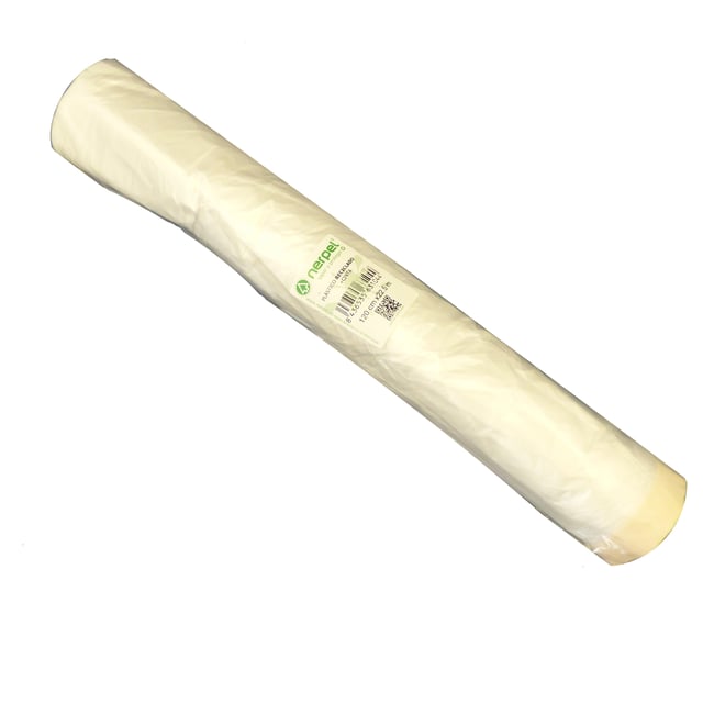 ROLLO PLÁSTICO RECICLADO CON CINTA 1.2X22.5M