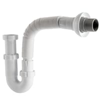 SIFON LAVABO CURVO FLEXIBLE 1 1/2