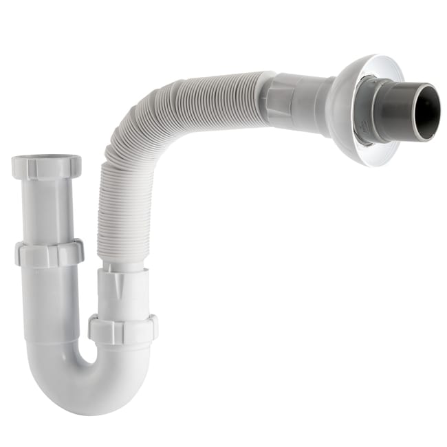 SIFON LAVABO CURVO FLEXIBLE 1 1/2