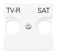 TAPA TOMA TV-RADIO-SAT SERIE ZENIT BLANCO - 1