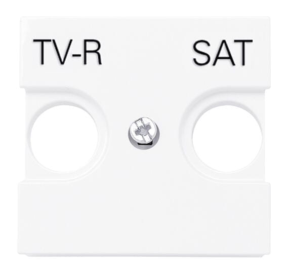 TAPA TOMA TV-RADIO-SAT SERIE ZENIT BLANCO - 1