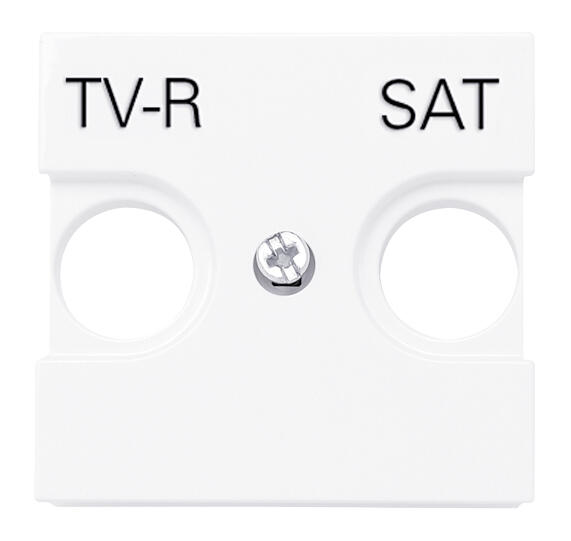 TAPA TOMA TV-RADIO-SAT SERIE ZENIT BLANCO