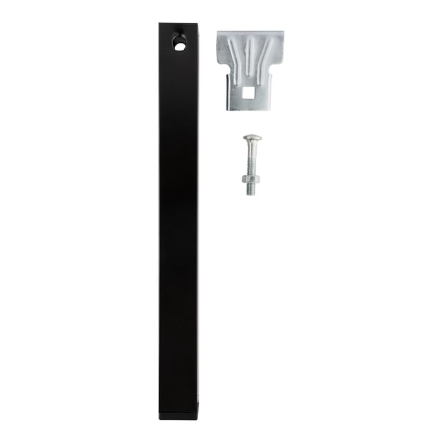 PATA SOMIER METAL CUADRADA 300MM 30X30MM NEGRA. 4UDS