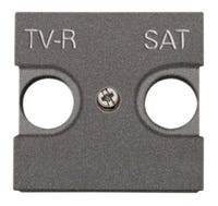 TAPA TOMA TV-RADIO-SAT SERIE ZENIT ANTRACITA - 1
