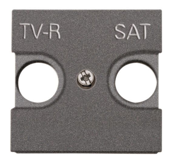 TAPA TOMA TV-RADIO-SAT SERIE ZENIT ANTRACITA - 1