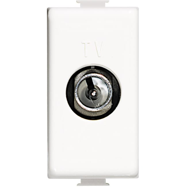 TOMA TV-SAT INTERMEDIA ESTRECHA MATIX BLANCO - 1