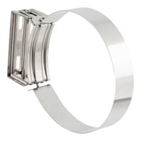 ABRAZADERA INOXIDABLE PARED SIMPLE 80MM REGULABLE - 1