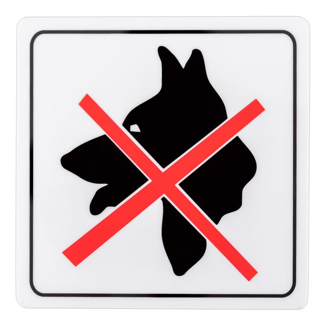 SEÑAL ADHESIVA PERRO NO 1UD - 1