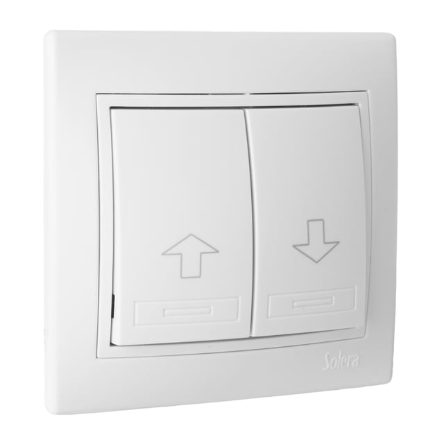 PULSADOR PERSIANA SERIE EUROPA BLANCO