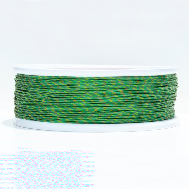 CORDON POLIAMIDA Y POLIESTER TRENZADA CON ALMA 2.5MM.  1M  VERDE ROMBULL