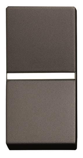 PULSADOR ESTRECHO SERIE ZENIT ANTRACITA - 1