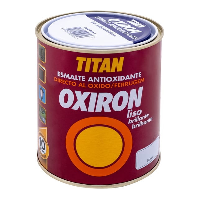 ESMALTE SINTÉTICO  ANTIOXIDANTE BRILLANTE  OXIRON LISO 4L TABACO