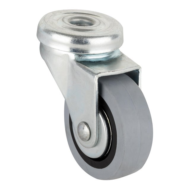 RUEDA HERRAJES 40MM GOMA. HASTA 17KG. LLANTA METAL