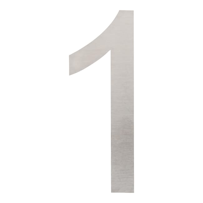 SEÑAL NÚMERO ACERO INOXIDABLE 1UD - 1