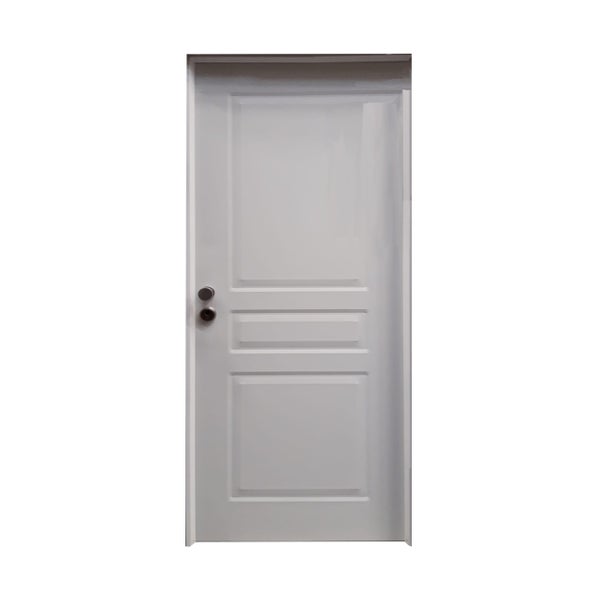 PUERTA ENTRADA BLINDADA LACADA BLANCA 89 CM IZQUIERDA