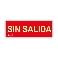 SEÑAL  FOTOLUMINISCENTE SIN SALIDA - 1