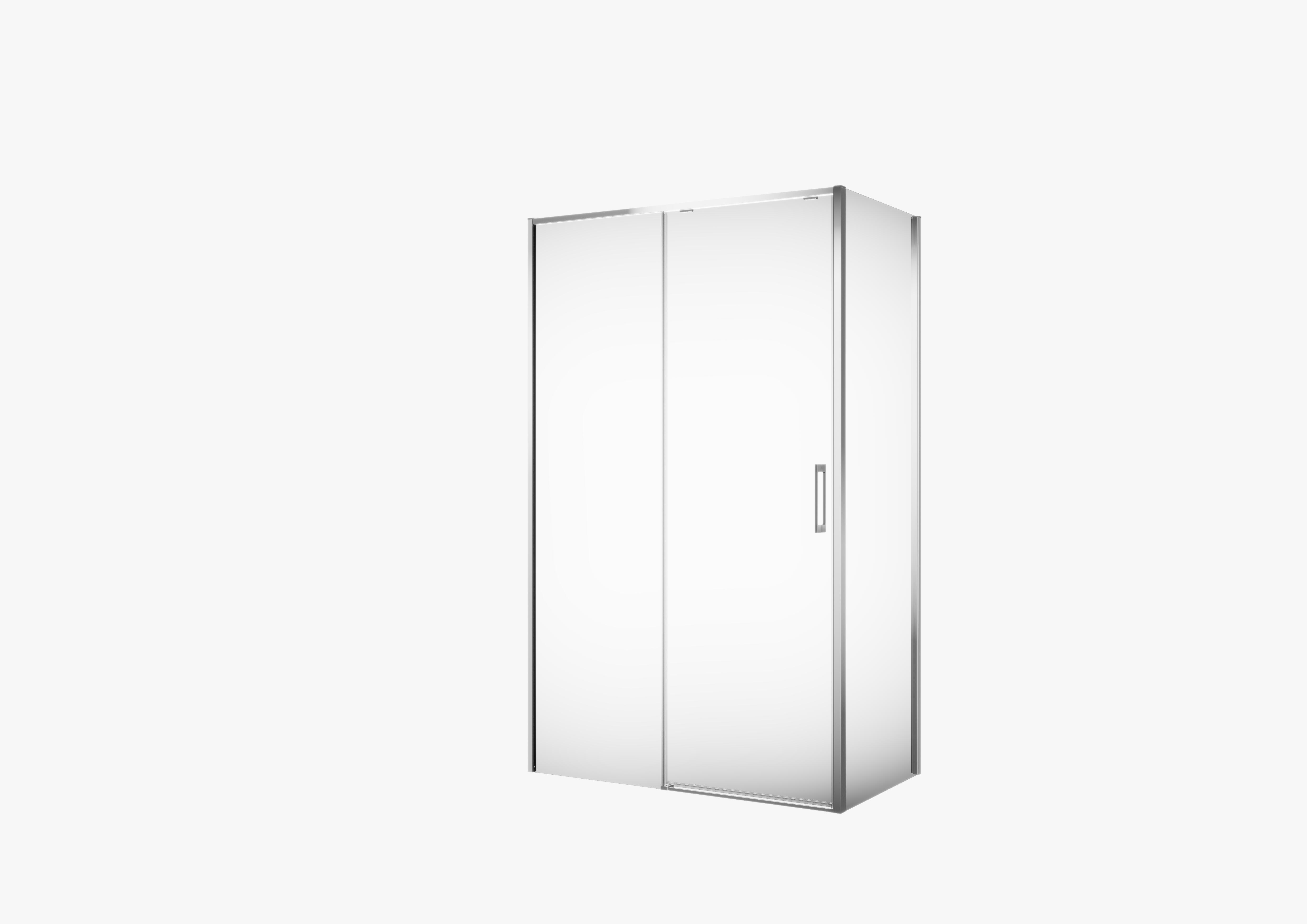 MAMPARA DE DUCHA LATERAL FIJO TEKA INCA SLIM 80CM CROMO - 2