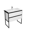 MUEBLE DE BAÑO MALVA BLANCO 80X45CM - 2