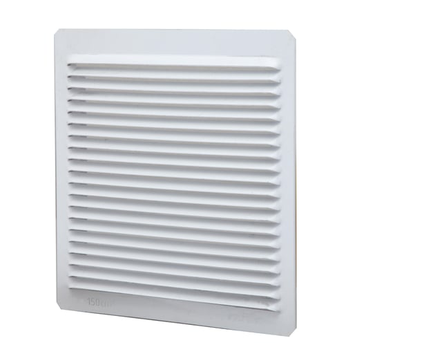 REJILLA DE VENTILACION EMPOTRABLE ALUMINIO BLANCO 22 X 11.5 CM ESPESOR 0.8  MM