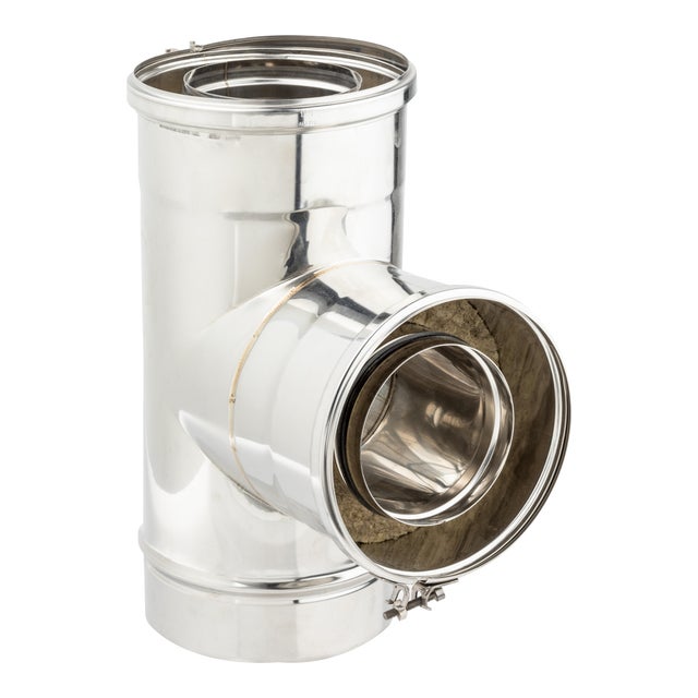 TE INOXIDABLE PARED DOBLE 100MM