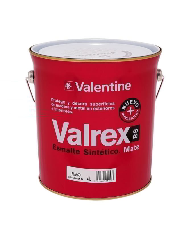 BASE ESMALTE SINTETICO BRILLANTE VALREX 4L TONOS INTENSOS