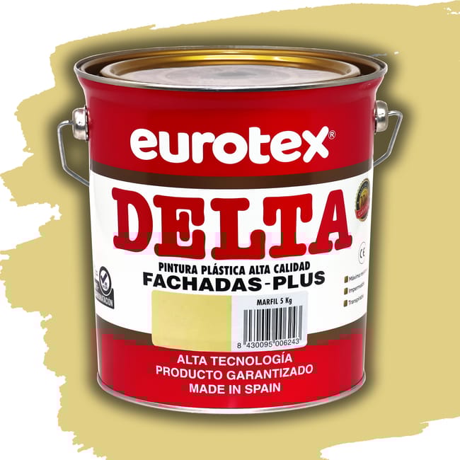 REVESTIMIENTO FACHADAS DELTA PLUS  5KG MARFIL - 1