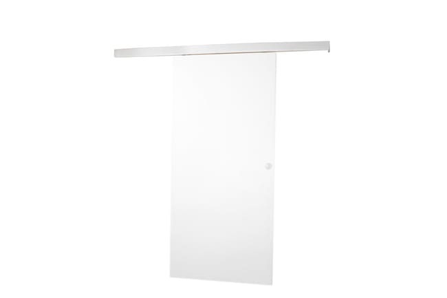 KIT RAIL + EMBELLECEDOR PUERTA CORREDERA LACADO BLANCO VT6 - 1