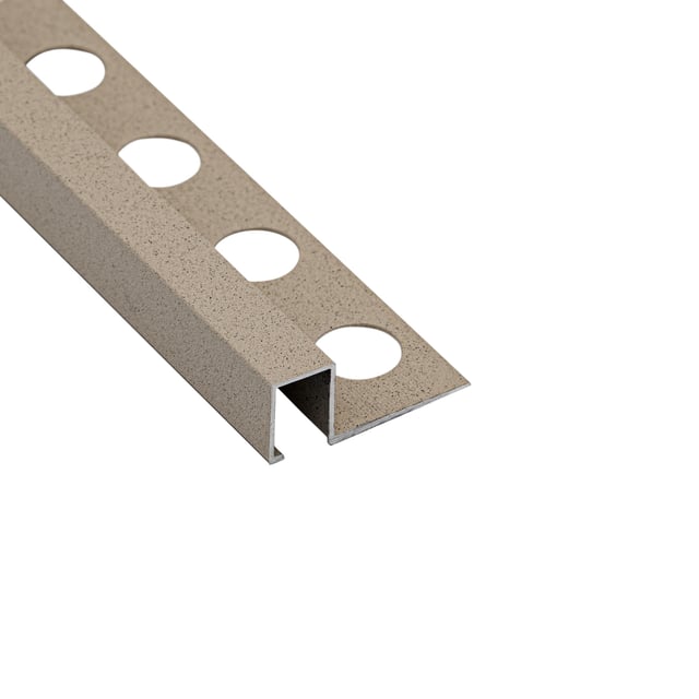ING/LIST ALUMINIO 12X12X2600 MM ARENA MARFIL