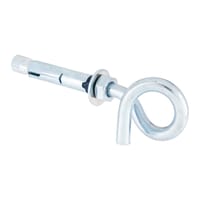 ANCLAJES METAL CON GANCHO ESPIRAL 8 X 60  MM. 25 UDS - 1