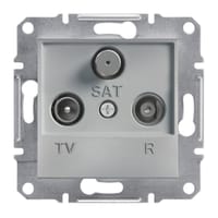 TOMA TV-SAT MEDIA MONOBLOCK SERIE ASFORA ALUMINIO - 1