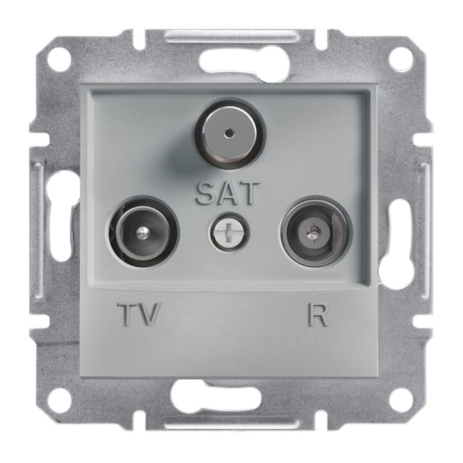 TOMA TV-SAT MEDIA MONOBLOCK SERIE ASFORA ALUMINIO - 1