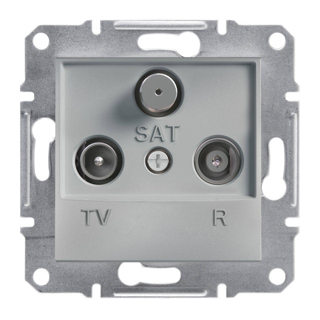 TOMA TV-SAT MEDIA MONOBLOCK SERIE ASFORA ALUMINIO