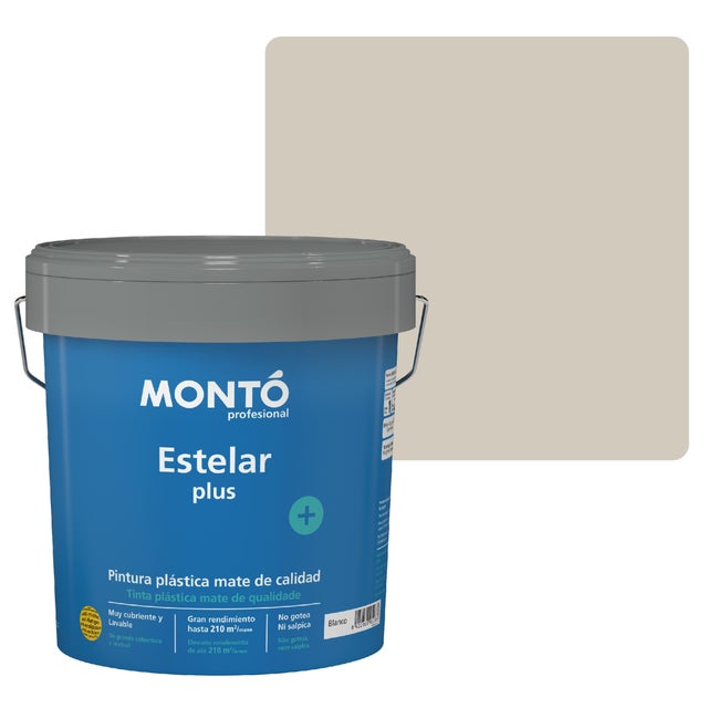 PINTURA PLASTICA TOSTADO MATE 4L ESTELAR