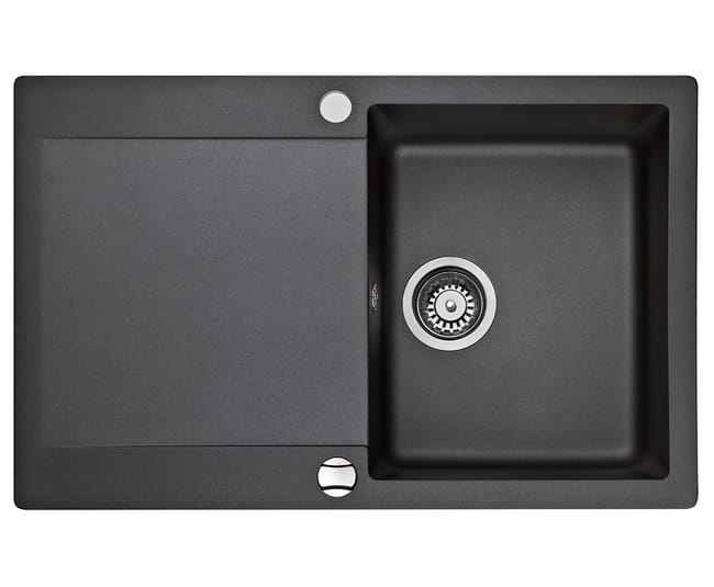 FREGADERO 1 SENO + ESCURRIDOR CUADRADO RESINA  78 X 49,5 X 19 CM - 1