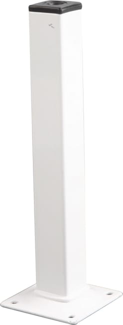 PATA MUEBLE ACERO CUADRADA 100MM 25X25MM BLANCA 1UD - 1