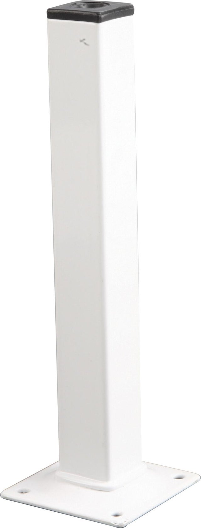 PATA MUEBLE ACERO CUADRADA 100MM 25X25MM BLANCA 1UD