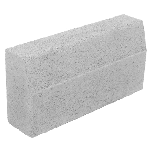 BORDILLO DE HORMIGÓN CURVADO GRIS 50X25X12X9CM