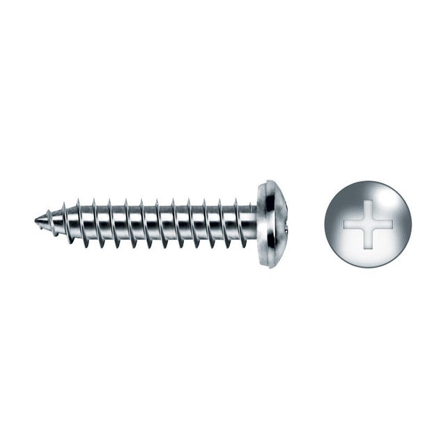 TORNILLOS ROSCA PARA METAL CINCADOS 4,8X25MM. 250UDS