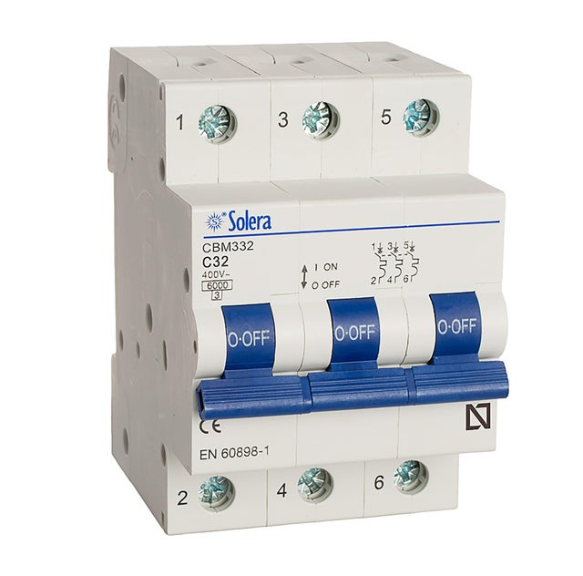 AUTOMÁTICO MAGNETOTÉRMICO 3P 32A SOLERA