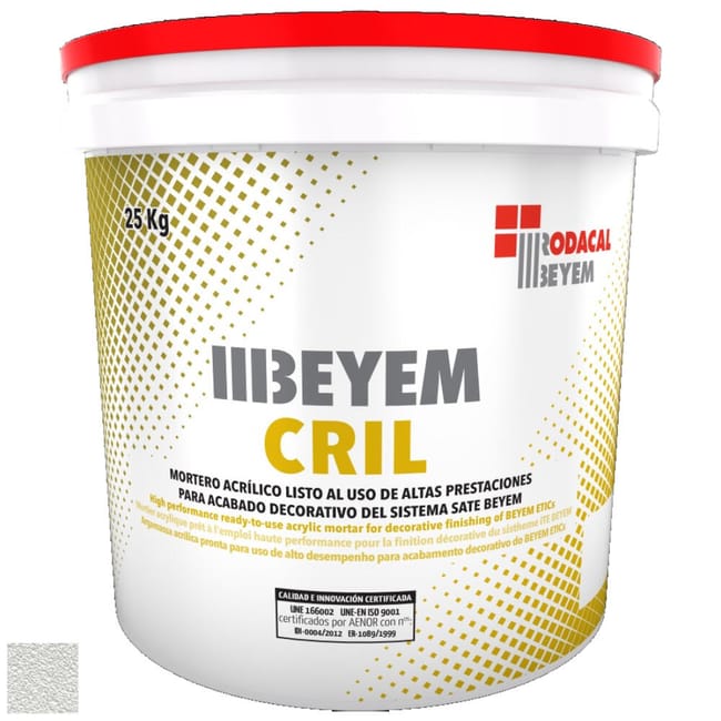 MORTERO ACRILICO BEYEM SATE 25 KG BLANCO - 1