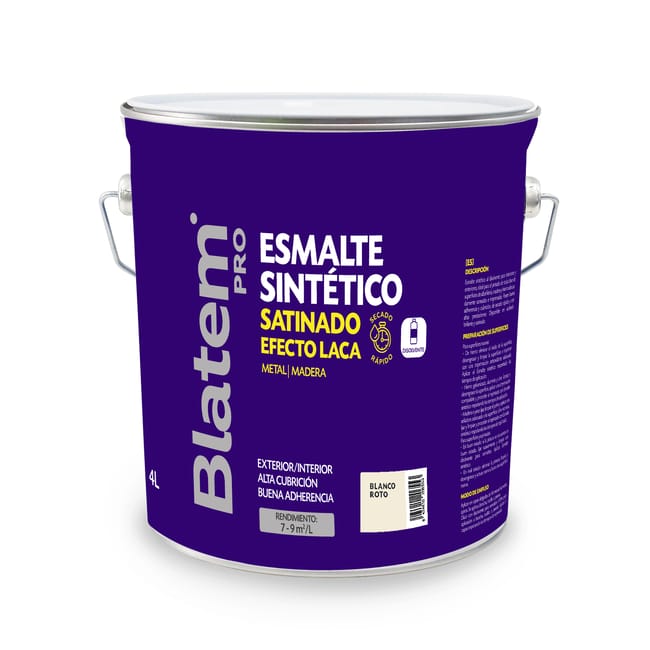 ESMALTE SINTETICO SATINADO 4L BLANCO ROTO - 1