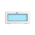 VENTANA ALUMINIO PRACTICABLE GOLPETE  BLANCA 90X45CM - 1