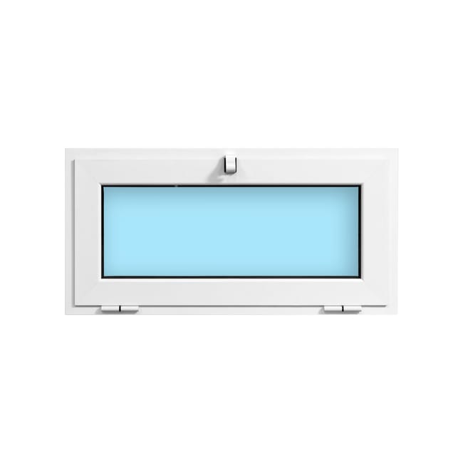VENTANA ALUMINIO PRACTICABLE GOLPETE  BLANCA 90X45CM - 1