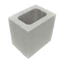 BLOQUE MEDIO LISO HIDRÓFUGO  BLANCO 20X15X20 CM - 1