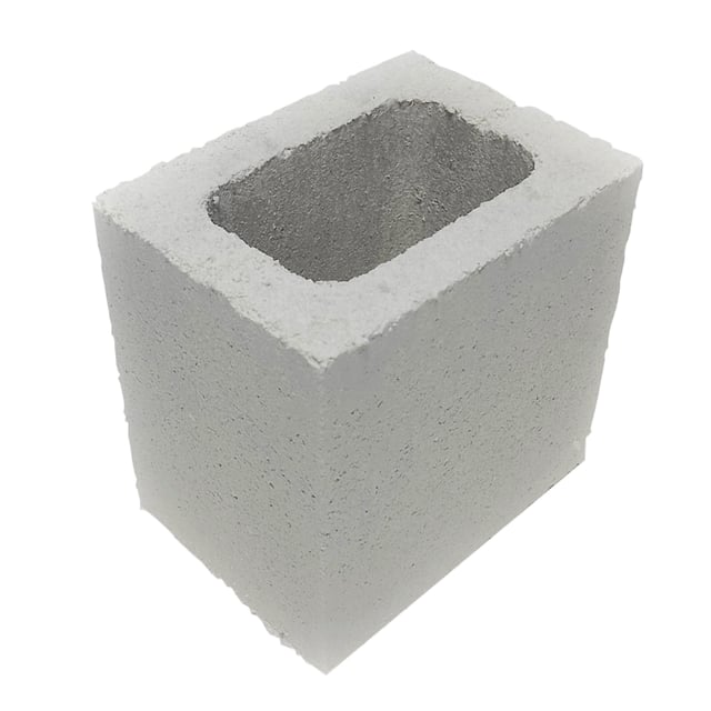 BLOQUE MEDIO LISO HIDRÓFUGO  BLANCO 20X15X20 CM