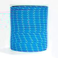 CUERDA POLIESTER TRENZADA CON ALMA 12MM. 1M AZUL CON PINTAS BLANCAS ROMBULL - 3