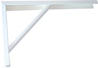 ESCUADRA METALICA PARA BALDA REFORZADA GOLIATH BLANCA 180 X 400  MM - 1